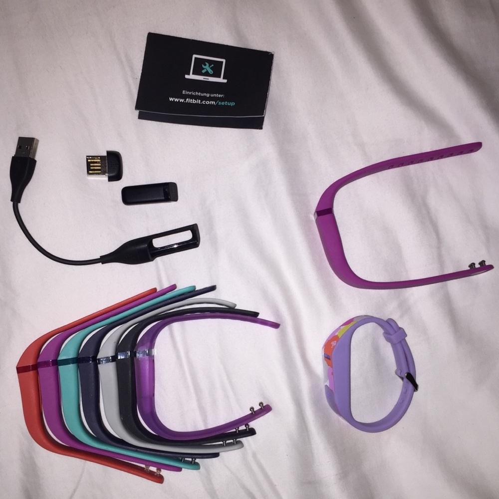 Fitbit flex with 9 bands